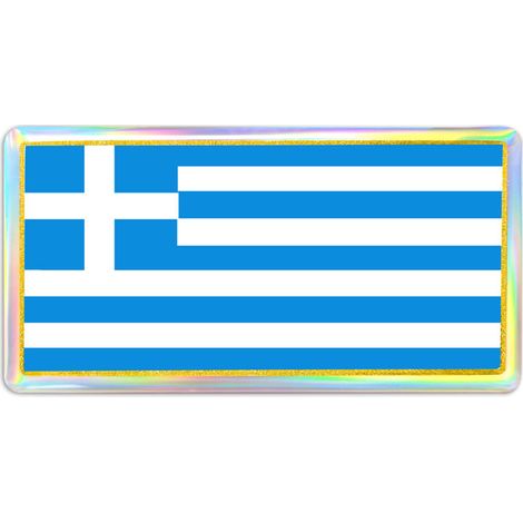 3D Sticker Bandiera Grecia