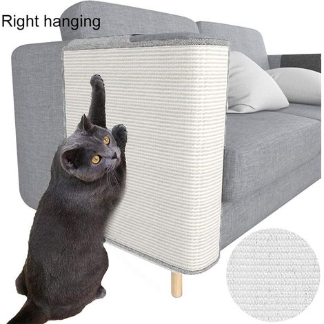 Protecteur de canapé - Protection de meubles en sisal naturel contre les chats - Canapé d'angle pour griffoir de chat pour lit, chaise, canapé - Installation facile, droite (1/5)