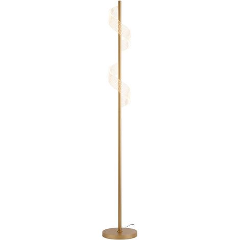 Lampadaire LED glamour à variateur tactile Zofrael Rabalux doré transparent (1/4)