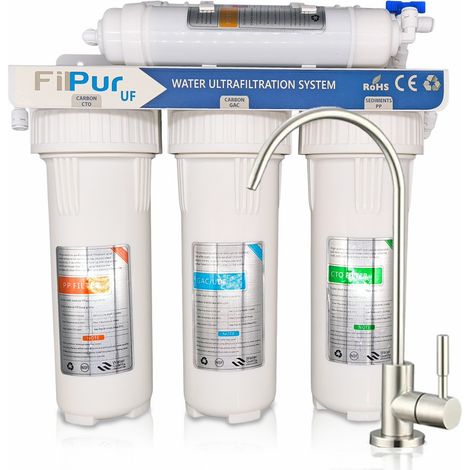 Sistema de Filtrado de Agua UF Ultrafiltración – 5 Etapas, Compacto y sin Rechazo (1/5)