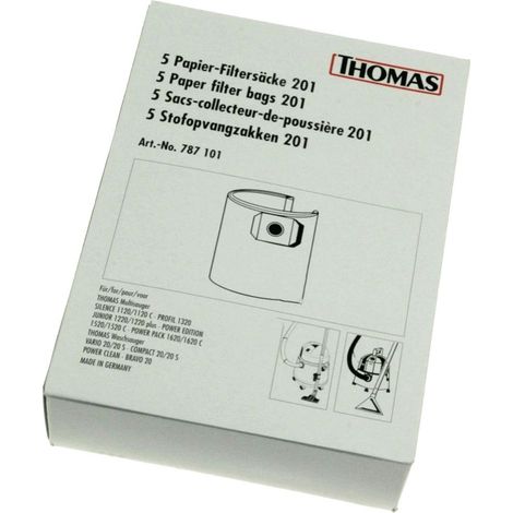 Scatola di 5 sacchetti di carta - Aspirapolvere - THOMAS - 4365744