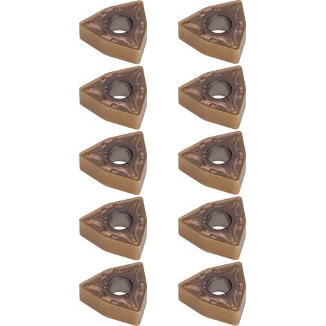 10 Stück Wendeschneidplatten aus Hartmetall für die Schruppbearbeitung von Edelstahl (1/5)