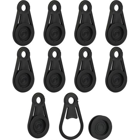 10 pinces de fixation pour bâches, serre-bâches, clips d'arrimage pour bâches de voiture, tentes, auvents et autres bâches. (1/5)