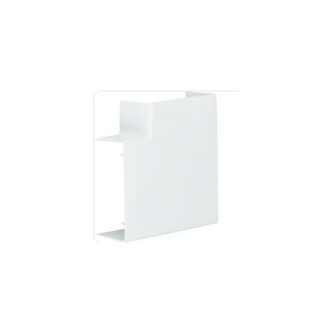 Angle plat pour goulotte de distribution lifea LFF 40x90mm Blanc (1/3)