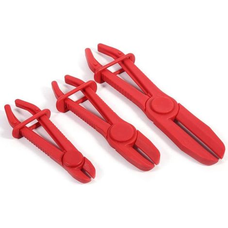 Pince pour colliers de serrage automobiles, kit d'outils 3 pièces pour colliers de serrage de conduites de carburant, pince pour colliers de serrage de conduites de frein et de carburant, outil mains (1/5)