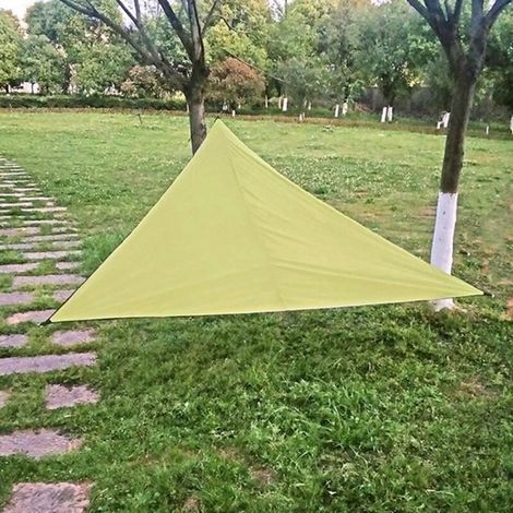 Vert - Auvent triangulaire 3x3x3m pour extérieur - Voile d'ombrage simple en toile (1/4)