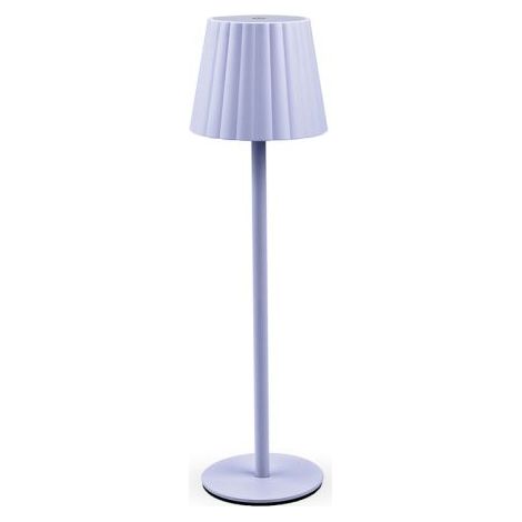 LAMPADA LED RICARICABILE DA TAVOLO AURORA LILLA 12 PZ