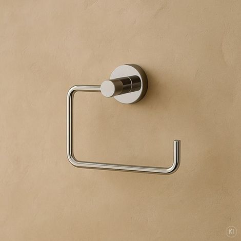Porte-papier toilette AquaCraft 100 sans perçage 10010000-00 sans couvercle, chromé