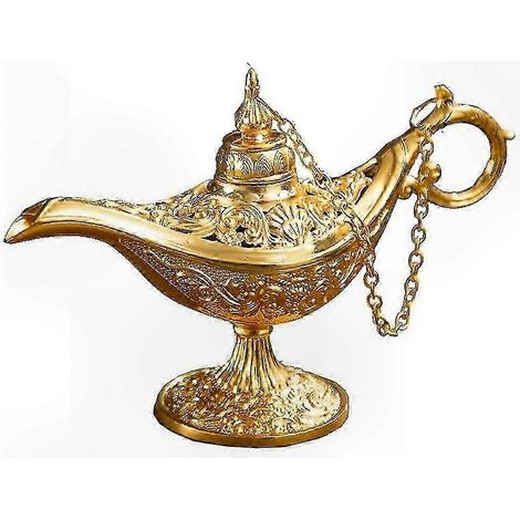 Lampe vintage en métal pour la décoration intérieure et la combustion d'huile de thé (1/5)
