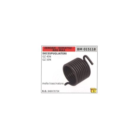 Muelle de accionamiento del motor de arranque compatible ZENOAH para desbrozadora GZ 45N GZ 50N