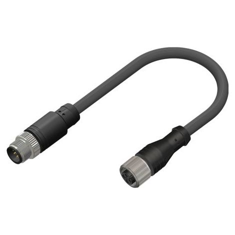 Câble d'actionneur RS PRO 4 conducteurs , M12 Femelle vers M12 Mâle, 2m ( Prix pour 1 )