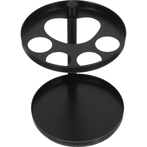 Holder with 4 Ventilated Slots Black Stainless Steel and (1/5)