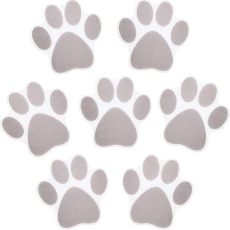 Lot de 10 autocollants antidérapants pour baignoire, motifs pattes de chat, adhésifs de sécurité pour baignoire, piscine et escalier, anti-glisse douche, bandes de traction pour baignoire (1/5)