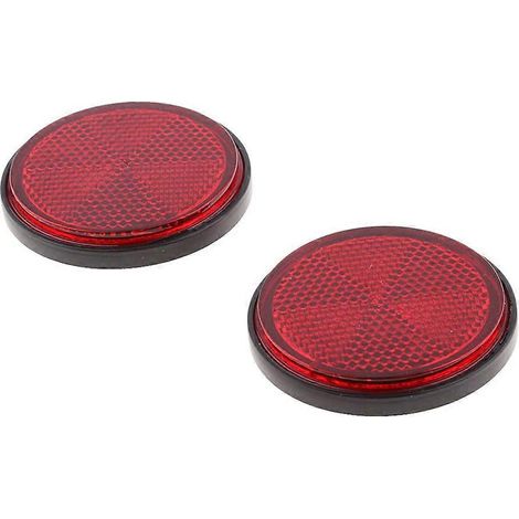 Gut sichtbare, wetterfeste, fahrzeugkompatible runde Verkehrssignalreflektoren mit 5,5 cm (2,16 Zoll) Durchmesser. (1/5)