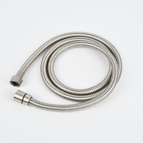 Tuyau de douche flexible ultra long 1,5 mètre en acier inoxydable, résistant et pratique pour salle de bain (1/4)