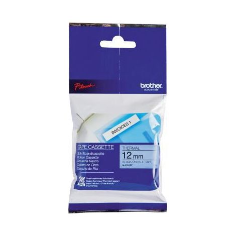 BROTHER Schriftbandkassette Brother P-touch M-K531 12 mm x 8 m (B x L) blau schwarz (1/4)