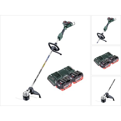 Metabo FSD 36-18 LTX BL 40 Decespugliatore a batteria 36 V ( 2x 18 V ) impugnatura rotonda brushless + 2x batteria 5,5 Ah + doppio caricabatterie