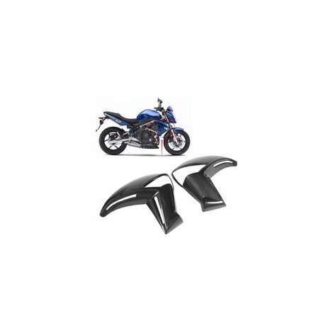 2 pièces de carénage de radiateur avant de moto en fibre de carbone pour KAWASAKI ER-6N ER6N 2009-2011