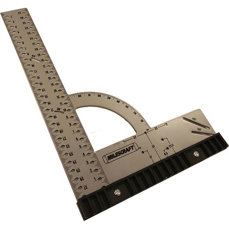 Squadra multifunzione 300 x 200 mm - lettura angolare MILESCRAFT