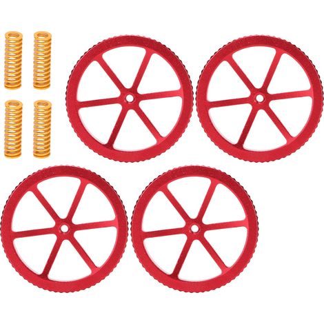 4-teiliges Set aus robusten, federbelasteten Nivelliermuttern aus Aluminium für Ersatzteile (1/5)