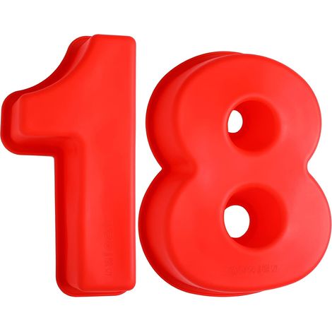 Moule à gâteau en silicone grand format numéro 18 (1/5)