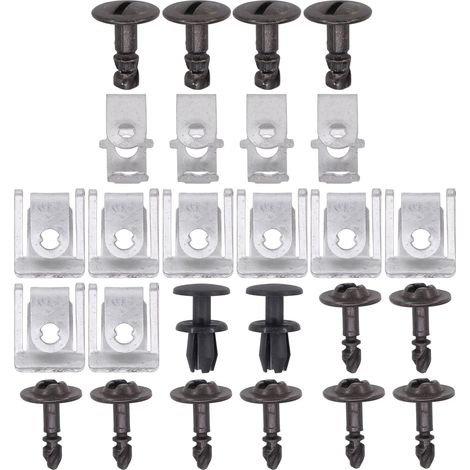 Kit de montage de protection sous moteur, protection sous moteur, clips de réparation, protection de transmission, clip de fixation de protection moteur, vis de couverture moteur, clips de maintien, p (1/5)