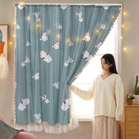 Rideau Auto-Adhésif - 100 % Polyester - Filtre La Lumière - Pour Fenêtre De Chambre - 100 x 150 cm - 1 Pièce (1/5)