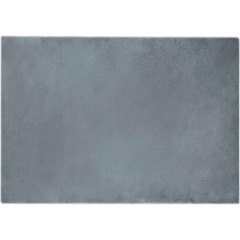 Maison Exclusive - Tapis antidérapant en fausse de lapin OLITE Anthracite