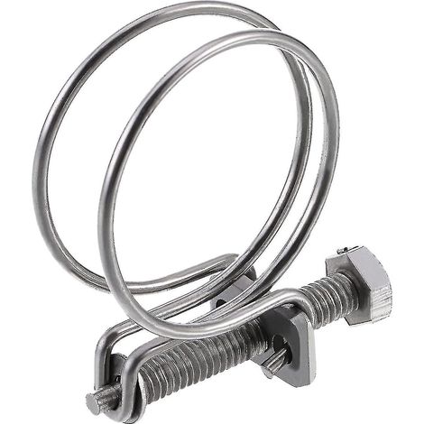 12-Piece Adjustable Double Wire Hose Clips for 32mm Pipes - Secure Water Pipes (1/4)