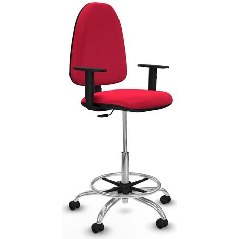 Piqueras y Crespo Aýna Bürostuhl rot chromiert