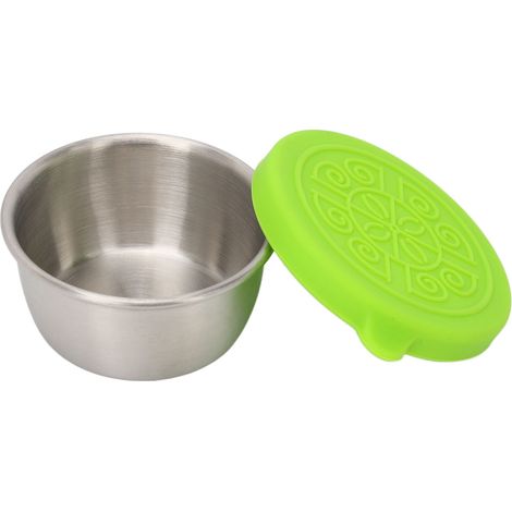 Tasse à huiles essentielles portable en acier inoxydable 50ml avec couvercle vert pour salon de beauté (1/5)