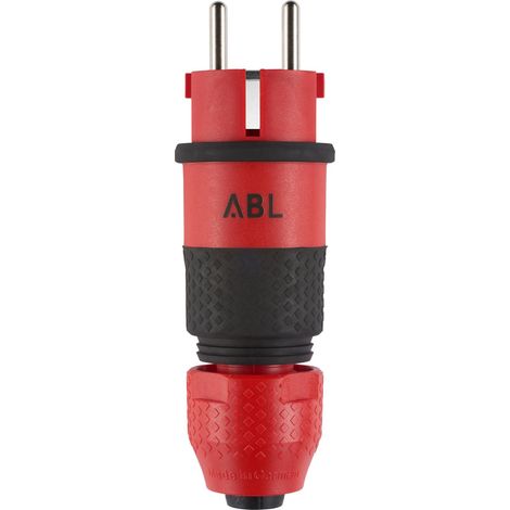 ABL Schutzkontaktstecker 16A 250V Kst IP54 ger rt 16AKunststoff Schraubkl (1/5)