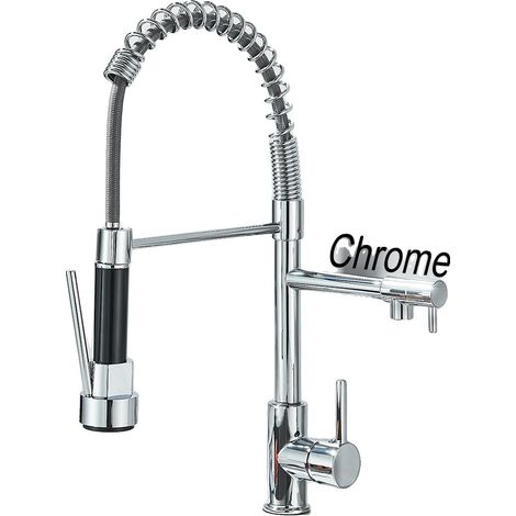 Grifo de cocina, giratorio 360°, caño extraíble, cromado A (1/2)