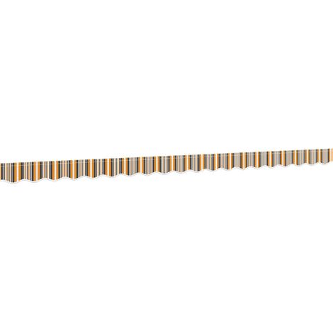 Maison Exclusive - Markisenvolant Gelb und Grau Gestreift 600 cm (1/5)