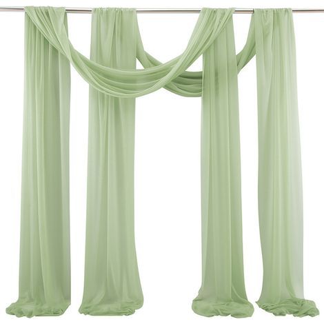 Arche drapée, rideaux de tulle, fond d'arche de mariage en extérieur, photographie de fête, voile (1/5)