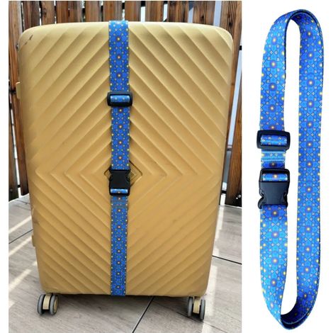 Ceinture de sécurité pour valise avec motif ciel, fermeture de 200 cm (1/5)