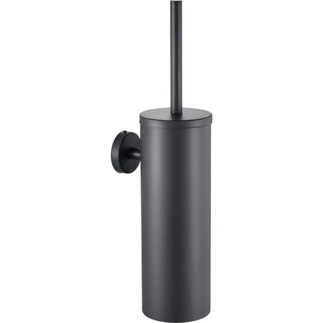 Wand-Toilettenbürste, Stahl, Halter ohne Bohren, grau (1/4)