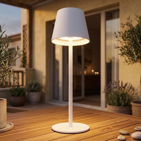 Luce da esterno Lampada da tavolo ricaricabile Touch dimmer Bottle top CCT, bianco, USB-C, LED 3W 200Lm bianco caldo-freddo, DxH 11,5x36 cm (1/5)