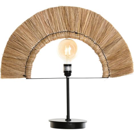 DKD Home Decor Lampe de bureau Noir Naturel 57x17x52 cm (1/5)