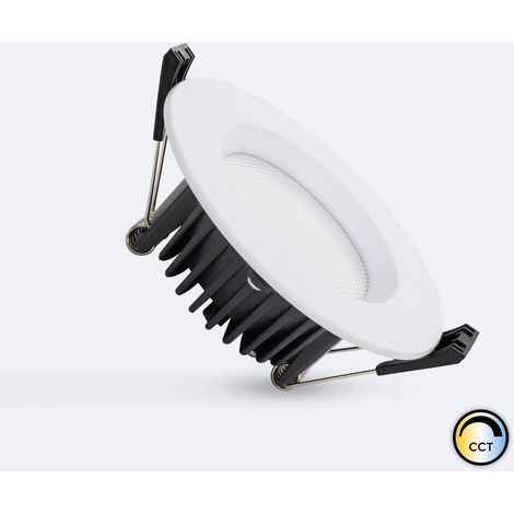 Downlight LED 7W Circular AERO 130 lm/W Microprismático CCT Seleccionable LIFUD Corte Ø 75 mm No Flicker (2700K - 3200K - 4000K) Seleccionable (Cálido-Neutro)