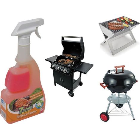 7 Shot Leisure Barbeque Cleaner - Gas Charcoal Grease Oil Coal Butane