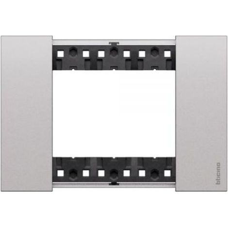 BTicino Living NOW placca STEEL 3 posti - KA4803KS