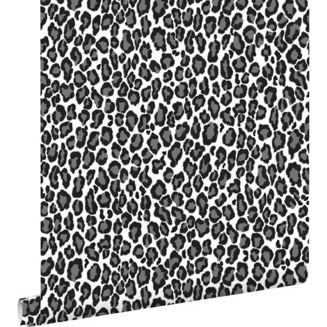 papier peint léopards noir et blanc - ESTAhome (1/5)