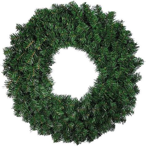 Ghirlanda tonda di natale con luci LED decorazione natalizia per dietro porta -80 cm / 100 % PVC (1/3)