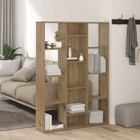 Raumteiler/Bücherregal Artisan-Eiche 100x24x140cm Holzwerkstoff