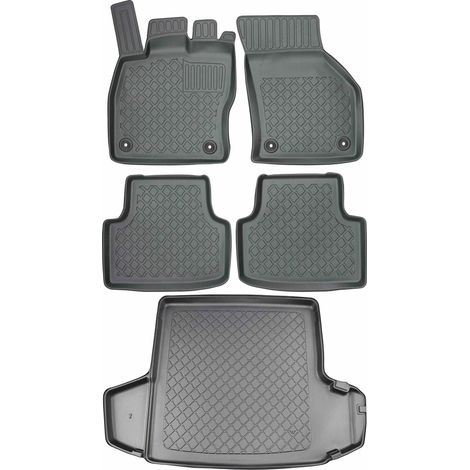 Juego de alfombrillas para coche y maletero para Skoda Octavia III Kombi (desde mayo de 2013 hasta mayo de 2020). (1/5)
