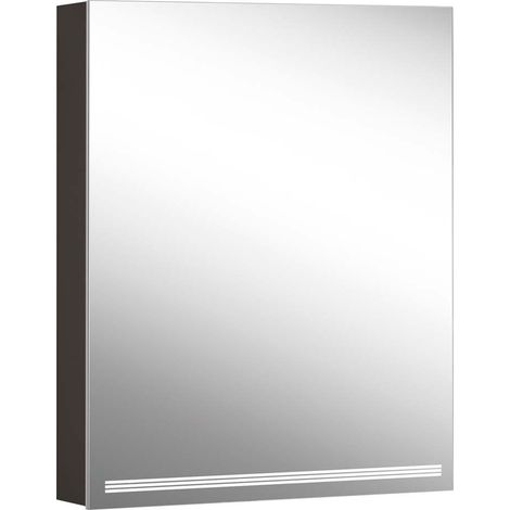 Armario con espejo iluminado Schneider GRACE TW, 1 puerta tope