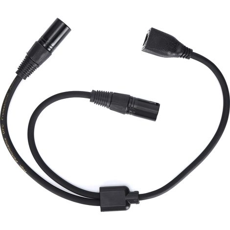Câble Adaptateur Double XLR Mâle Vers RJ45 Femelle - Câble DMX Pour Bandes LED RGB - Conducteur En Cuivre Sans Oxygène - Lot De 1 (1/5)