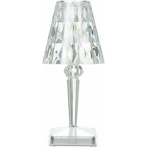 Lampe De Table En Cristal De Diamant, Lampe De Chevet Veilleuse Atmosphere Chambre, Temperature/Luminosite Reglable, Pas De Batterie, Chargement Usb - Pas de batterie, type usb (1/5)