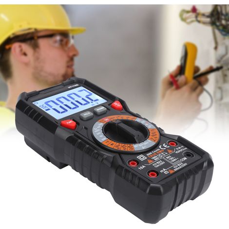 Multimètre numérique haute précision HT118D 10 A 1000 V avec affichage numérique et capacimètre, multimètre multifonctionnel intelligent anti-surtension pour la réparation électrique. (1/5)